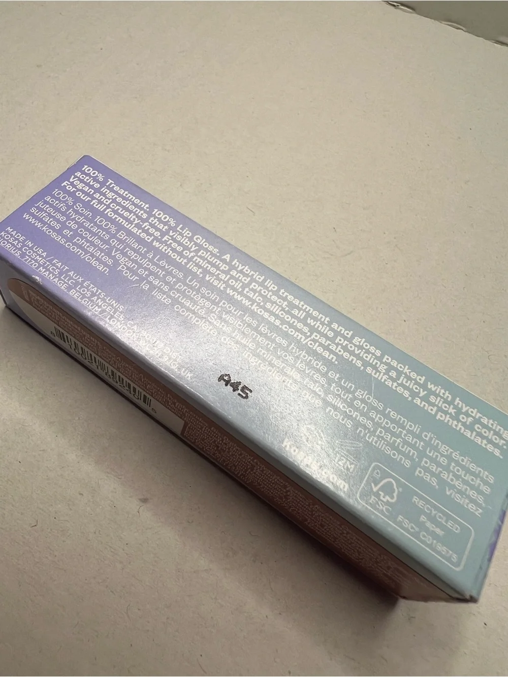 Kosas Wet Lip Oil Gloss Plumping Peptide Lip Treatment